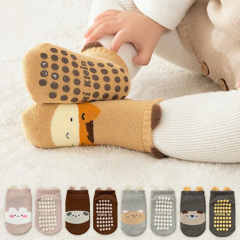 Unisex Baby Socks Non Slip - 5 Pasang Kaus Kaki Bayi Musim