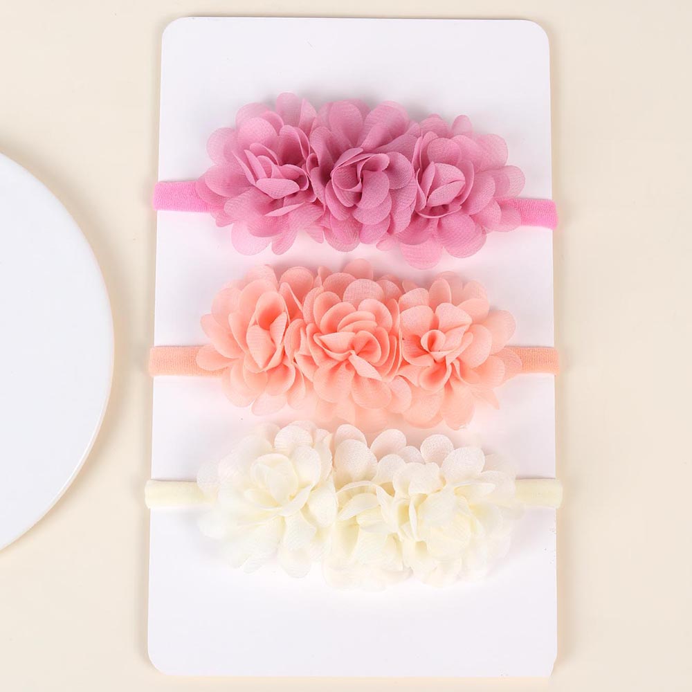 Baby Gear - Bando bunga sifon untuk bayi, aksesoris