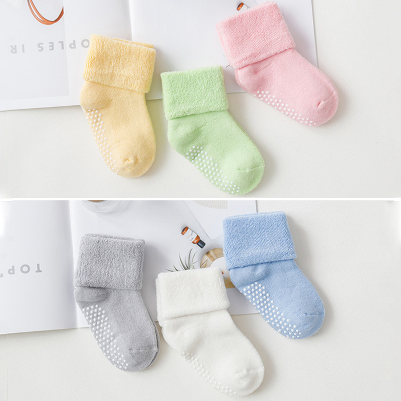 6 Pasang Kaus Kaki Anak-anak B - Unisex Baby Socks Non Slip ulasan dan harga