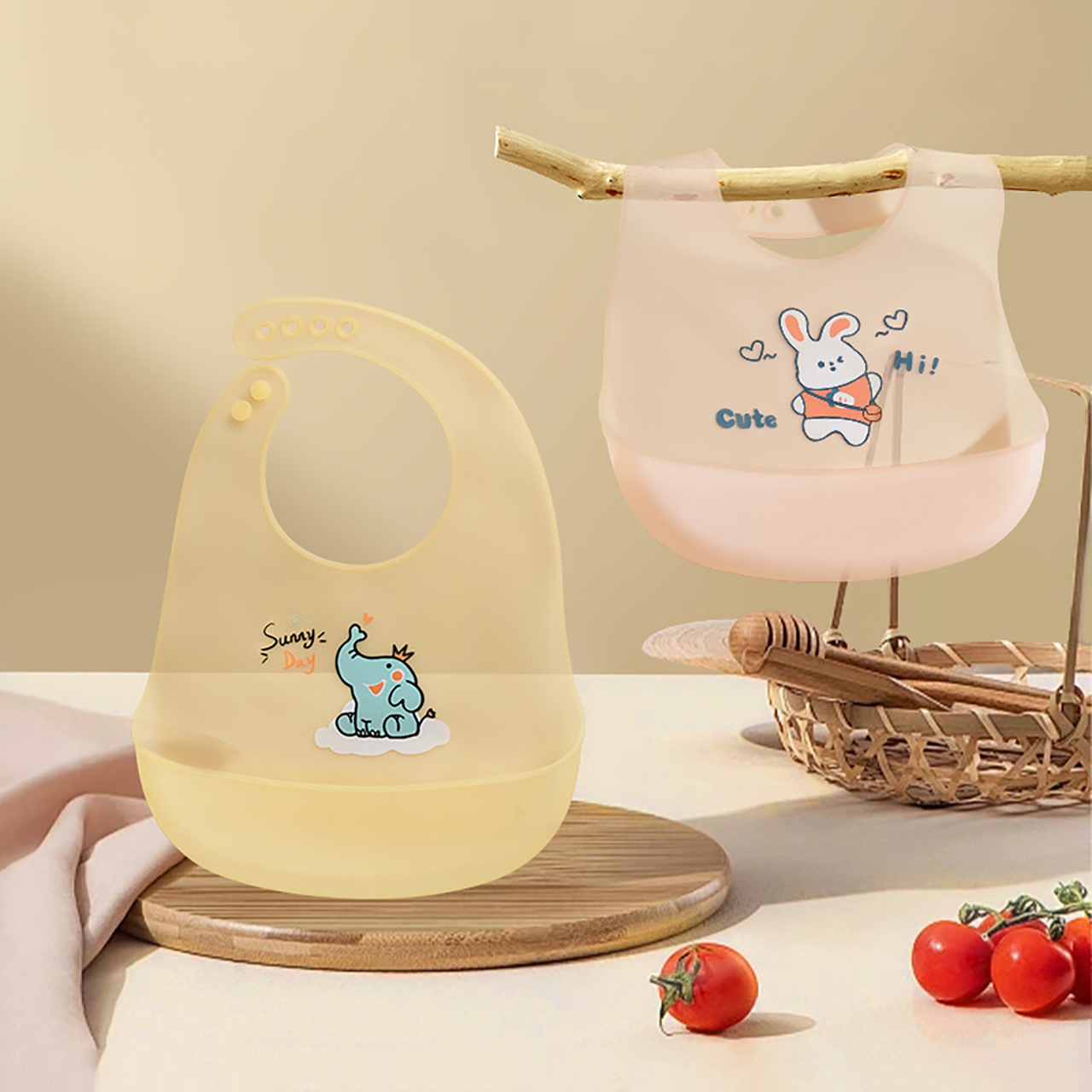 Celemek Silikon Bayi 0-1 Tahun - Waterproof Baby Bibs Silicone ulasan dan harga