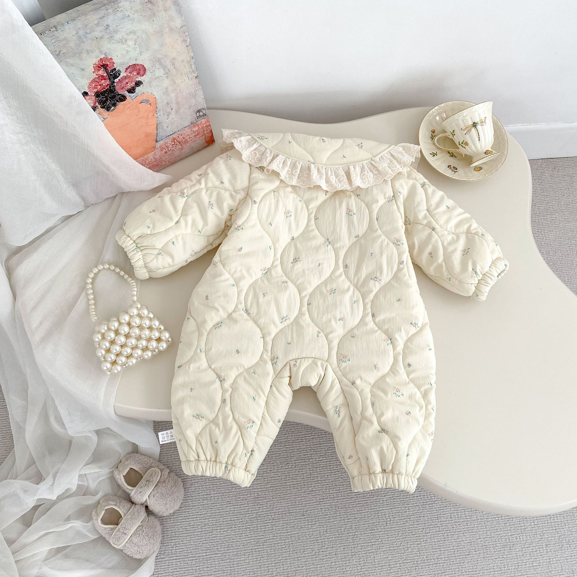 Romper Bayi Perempuan Musim Di - Newborn Baby Girl Romper Floral ulasan dan harga
