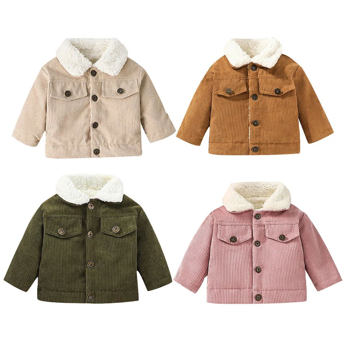 Jaket Bayi Berbahan Corduroy d - Toddler Boy Winter Fleece Jacket ulasan dan harga