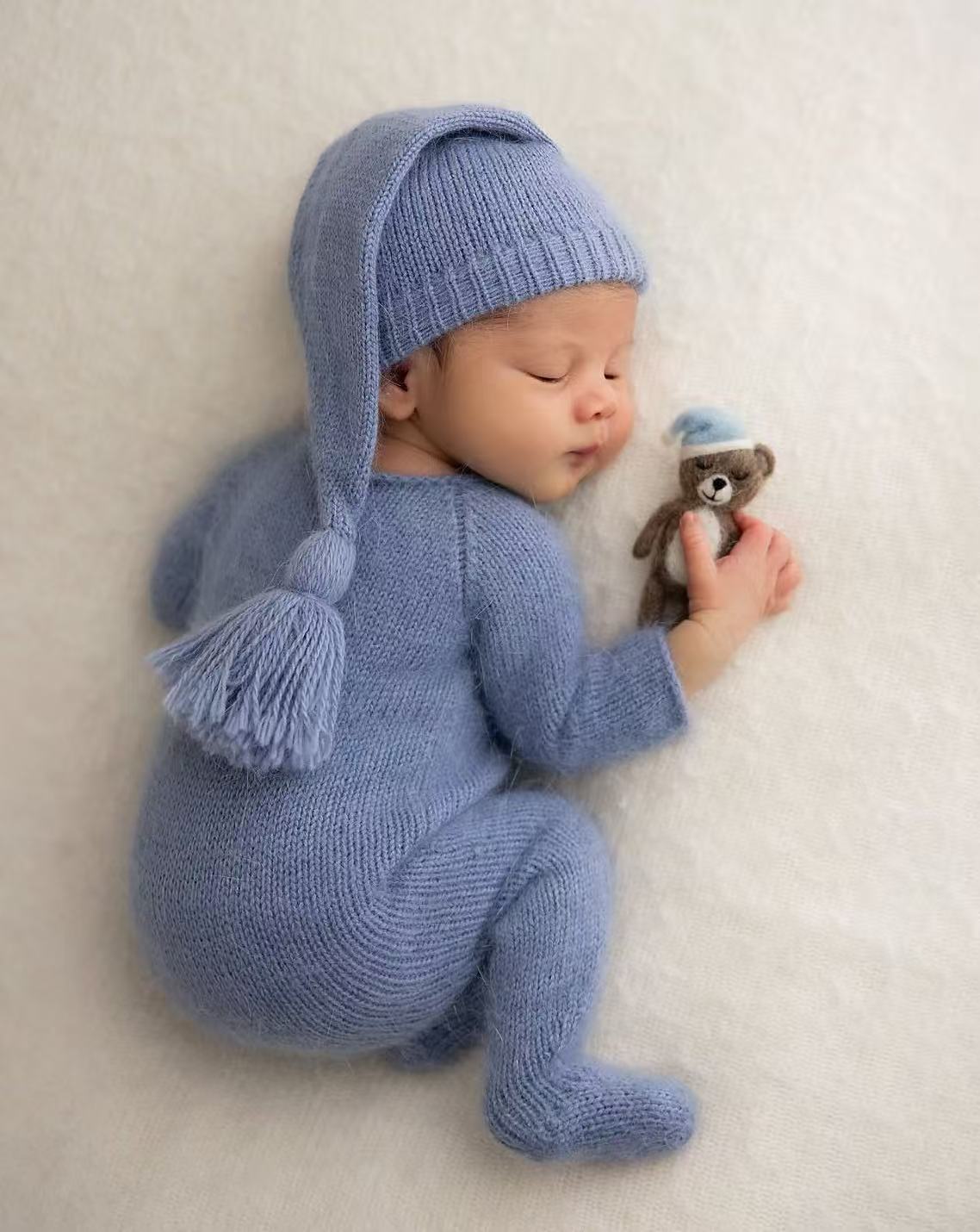 Set Baju dan Topi Rajut untuk  - Infant Photography Props Outfit ulasan dan harga