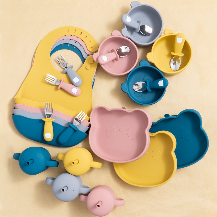 Dropship Center Set Hadiah Bab - Waterproof Baby Bibs Silicone ulasan dan harga